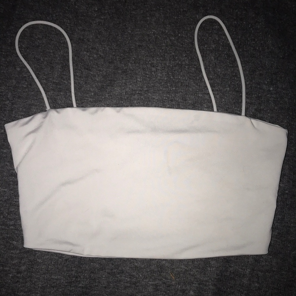 White mini top